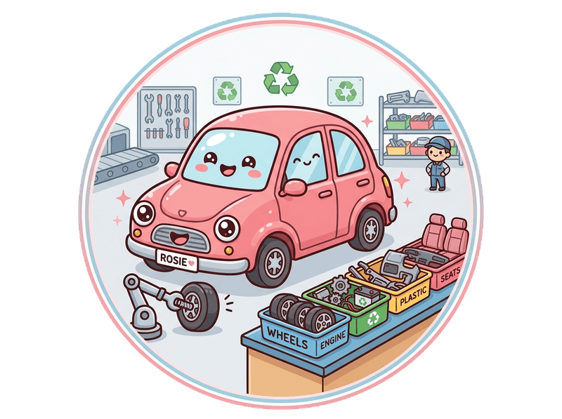 Salvage & Dismantling service illustration